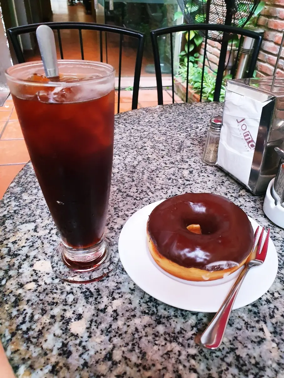 카페 커피 도너츠