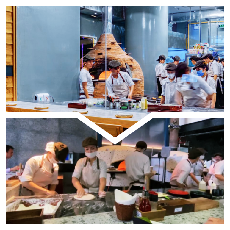 나트랑 쉐라톤 호텔 PIZZA 4P'S 주방